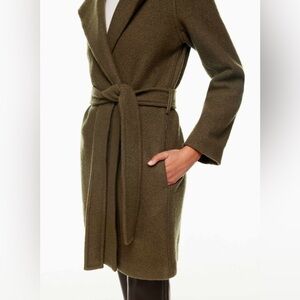SOLD - Aritzia Wilfred Acre Merino Wool Robe Coat